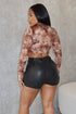 Valeria Mesh Ruffle Top